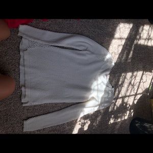 white slim sweater